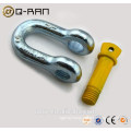 Galvanized Screw Pin US Type Steel Drop Forged D Shackle